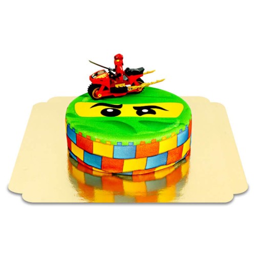 Lego Ninjago on Ninja Cake (Small (6 Servings))