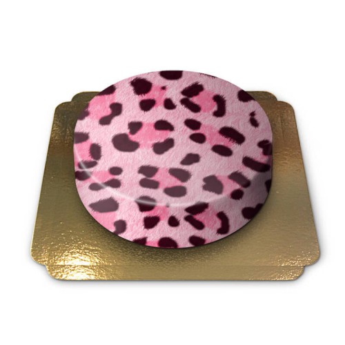 Pink leopard pattern cake (Medium (12 Servings))