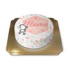 Sheepworld - Flowery Mother's Day cake (Large ((36 cm)25 servings))