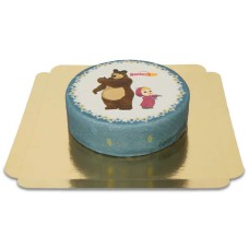 Masha and the Bear Winter magic cake (Large (25 Serving))