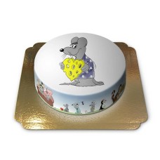 Mouse with Cheese Heart - Uli Stein (Small (18 cm(6 Servings)))