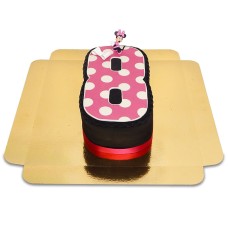 Number cake with Minnie Mouse figure