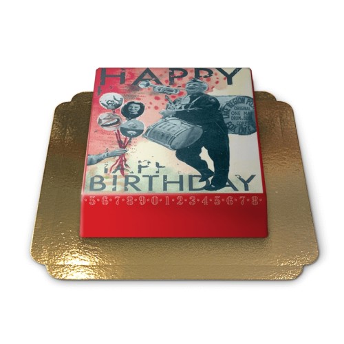 Happy Birthday cake by Pia Lilienthal (Medium (10 Servings))