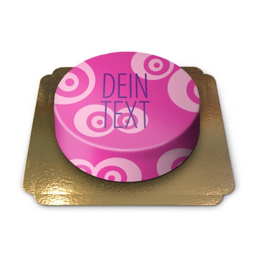 Pink pattern cake (Small (6 Servings))