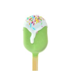 Cake popsicles in green (10 pieces)