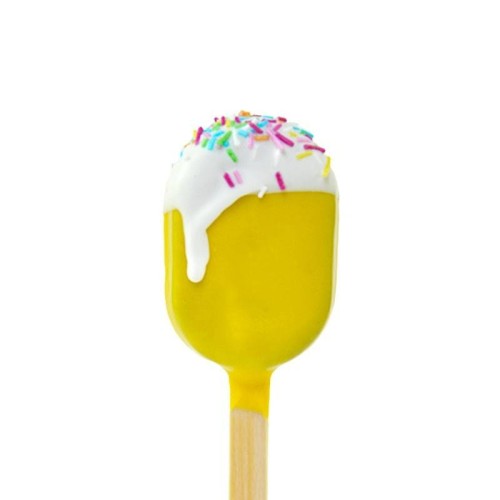 Cake popsicles in yellow (10 pieces)