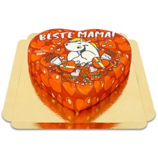 Pummeleinhorn - Best Mommy Heart Cake (Large ((34×31 cm)20 servings))