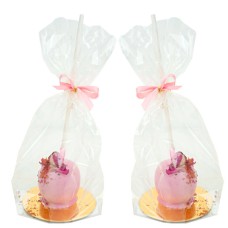 Pink Rose Petals Deluxe Cake Pops (Pack of 10)