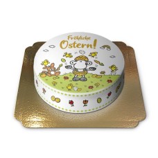 Sheepworld - Happy Easter Cake (Large (36 cm(25 servings)))