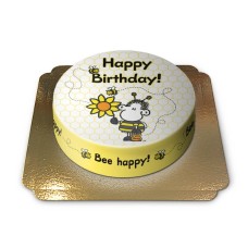 Sheepworld birthday cake with bees (Large (25 Serving))