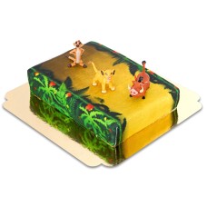 Simba, Timon & Pumba on Jungle Cake