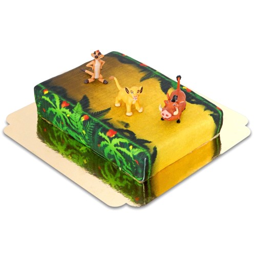 Simba, Timon & Pumba on Jungle Cake