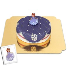 Princess Sofia the First on Pillow Pattern Cake (Small (6 Servings))