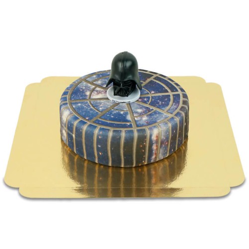 Darth Vader on space cake (Small ((18 cm) 6 slices))