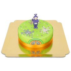 Teletubbie on flower meadow house cake (Medium (12 Servings))