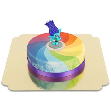 Trolls on Rainbow Cake (Medium (12 Servings))