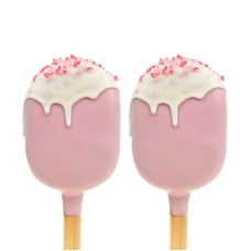 Valentine's Day Cake Popsicle Pink (10 pieces)