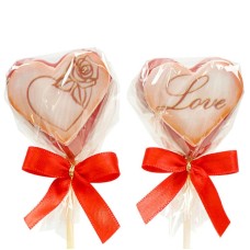 Valentine's Day Heart Cake Pops Red (12 pieces)