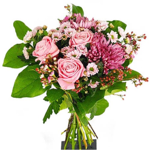 Send The Bouquet Pretty Pink As A Flower Messenger (Elegant)