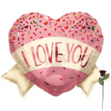 Balloon 'I Love You' Sprinkles Shape