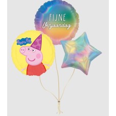 Balloons bunch 'Happy Birthday Peppa Pig'