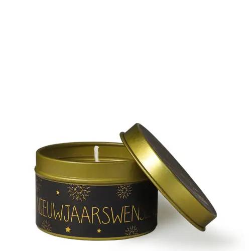 My Flame - Scented candle 'Tin New Year's wishes'