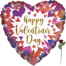 Balloon 'Happy Valentines Day' Ombre