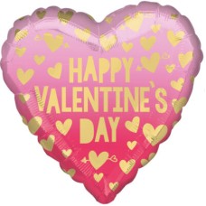 Balloon 'Happy Valentine's Day' pink