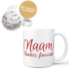 Mug '(Name) Santa's favourite'