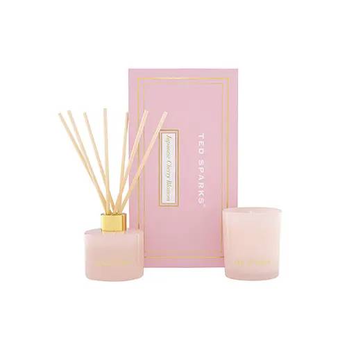 TED SPARKS - Candle & Diffuser Gift Set - Japanese Cherry Blossom