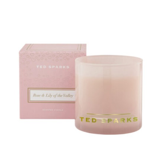 Scented candle - Rose & Lily of the Valley - Ted Sparks