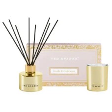 TED SPARKS - Candle & Diffuser Gift Set-Vanilla & Cedarwood