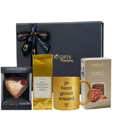 Tea package 'you are worth gold'