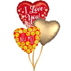 Put together a Valentine's Day balloon bunch yourself