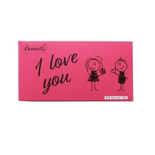 I Love You Chocolate Bar 100g