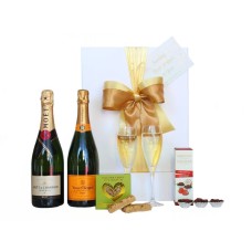 Luxurious Champagne Duo And Chocolates