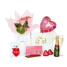 I Love You Gift with Flowers