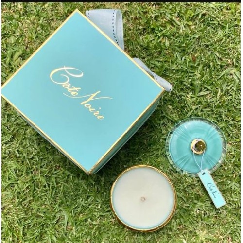 Cote Noire Art Deco Candle - Blue