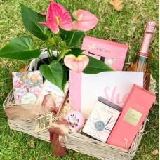 Lush Pink Gift Basket