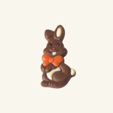 Chocolate bunny - milk with orange bow - bag 130g - 2 pcs