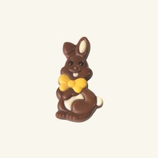 Chocolate bunny - milk with yellow bow - bag 130g - 2 pcs