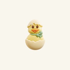 Chocolate duck in egg - white - bag 130g - 2 pcs