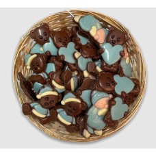 Birth chocolate blue basket – 500g