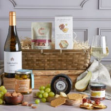 Luxury White Wine, Cheese and Quince Hamper