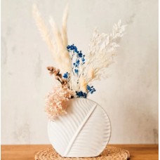 Leaf Shaped Dried Flower Vase