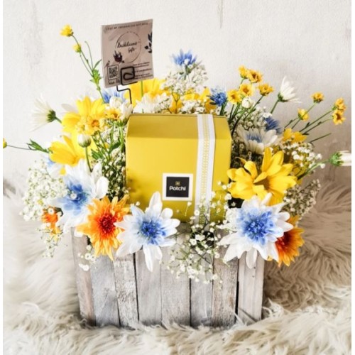 Bright Flowers & Chocolate Combo