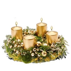 Advents wreath Gold (Large)