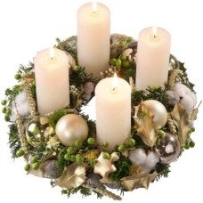 White advents wreath (Large)