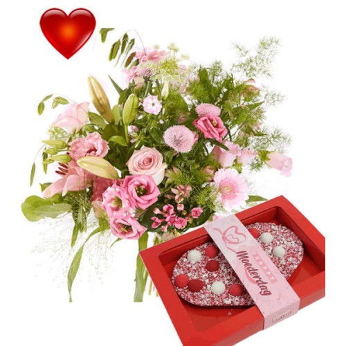 Bouquet for Mother + Happy Heart (large)