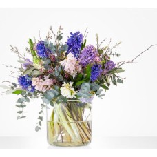 Bouquet "Beautiful Hyacints" + vase (Small)